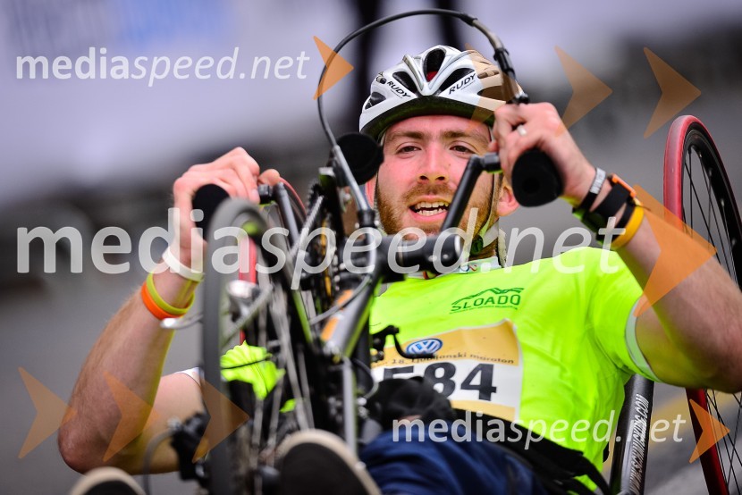 Gal Jakič, športnik paraplegik18. Ljubljanski maraton 2013