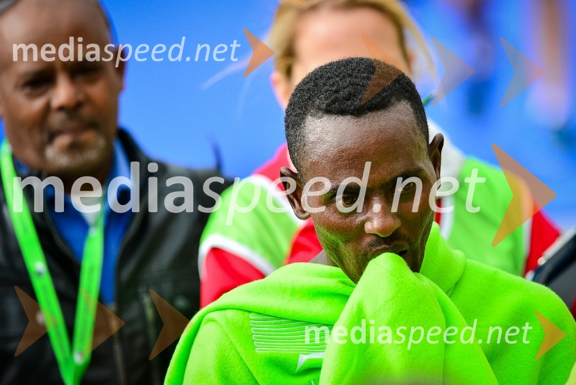 Mulugeta Wami, zmagovalec v teku na 42km18. Ljubljanski maraton 2013