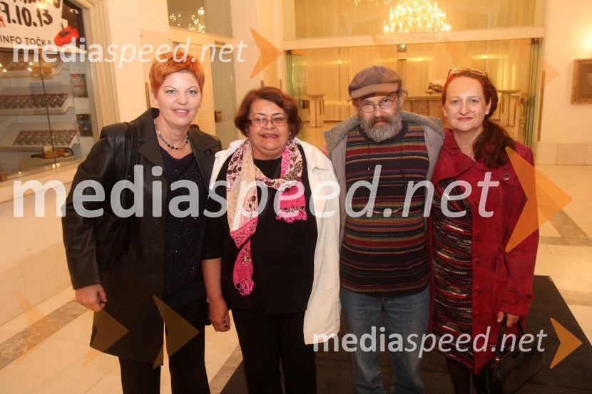 Mirjam Drnovšček, direktorica Prešernovega gledališča Kranj; Mirjana Učakar; Aleksandar Todorović; Marinka Poštrak, umetniška vodja Prešernovega gledališča Kranj48. Borštnikovo srečanje, zaključek in podelitev Borštnikovega prstana