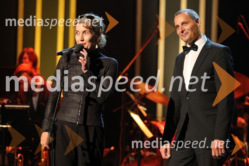 Barbara Hieng Samobor, direktorica MGL; Danilo Rošker, direktor SNG Maribor48. Borštnikovo srečanje, zaključek in podelitev Borštnikovega prstana