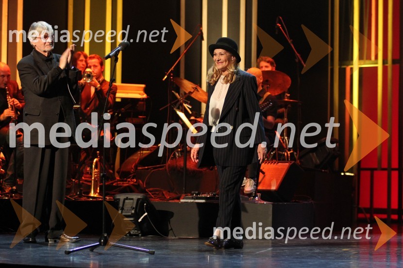 Ivo Svetina, pisatelj; Olga Kacjan, igralka in dobitnica Borštnikovega prstana  201348. Borštnikovo srečanje, zaključek in podelitev Borštnikovega prstana