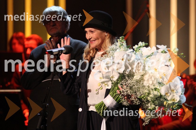 Ivo Svetina, pisatelj; Olga Kacjan, igralka in dobitnica Borštnikovega prstana  201348. Borštnikovo srečanje, zaključek in podelitev Borštnikovega prstana