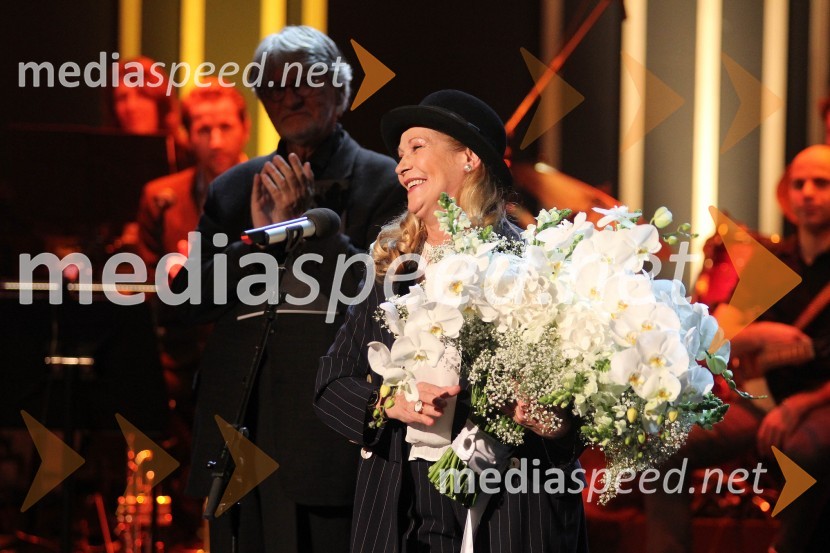 Ivo Svetina, pisatelj; Olga Kacjan, igralka in dobitnica Borštnikovega prstana  201348. Borštnikovo srečanje, zaključek in podelitev Borštnikovega prstana