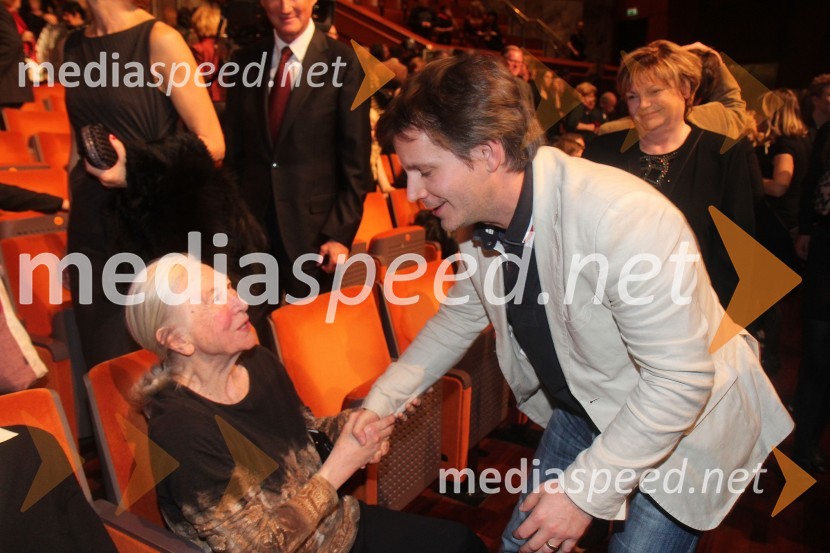 Štefka Drolc, igralka in dobitnica Borštnikovega prstana 1983; Aljoša Ternovšek, igralec48. Borštnikovo srečanje, zaključek in podelitev Borštnikovega prstana