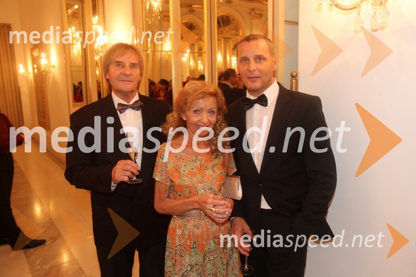 Dušan Radonjič, nekdanji prorektor Univerze v Mariboru; Tanja Radonjič; Danilo Rošker, direktor SNG Maribor48. Borštnikovo srečanje, zaključek in podelitev Borštnikovega prstana