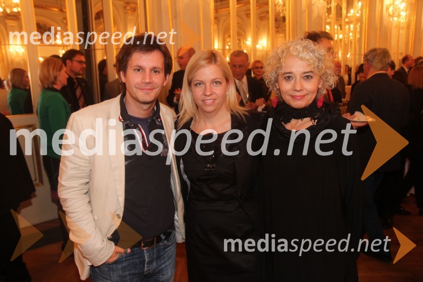 Aljoša Ternovšek, igralec; Daša Šprinčnik, odnosi z javnostmi Festivala Borštnikovo srečanje; Alja Predan, umetniška direktorica Festivala Borštnikovo srečanje48. Borštnikovo srečanje, zaključek in podelitev Borštnikovega prstana