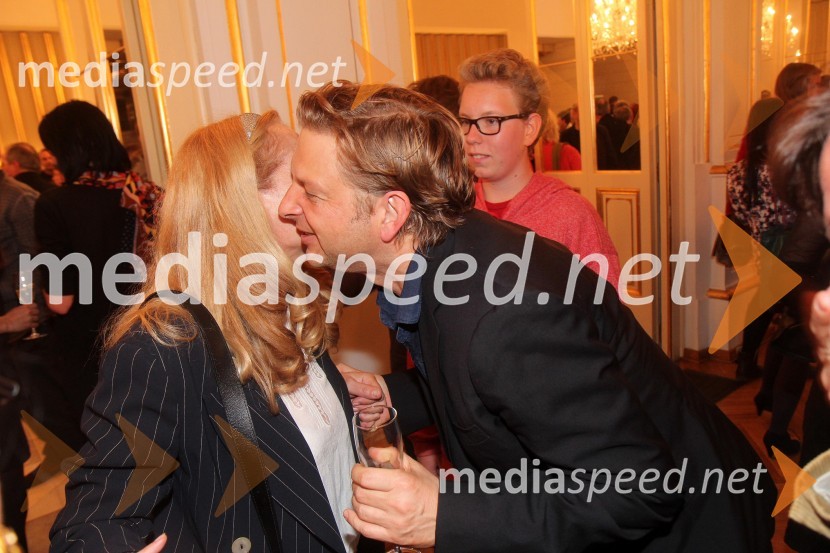 Olga Kacjan, igralka in dobitnica Borštnikovega prstana 2013; Marko Japelj, scenograf48. Borštnikovo srečanje, zaključek in podelitev Borštnikovega prstana