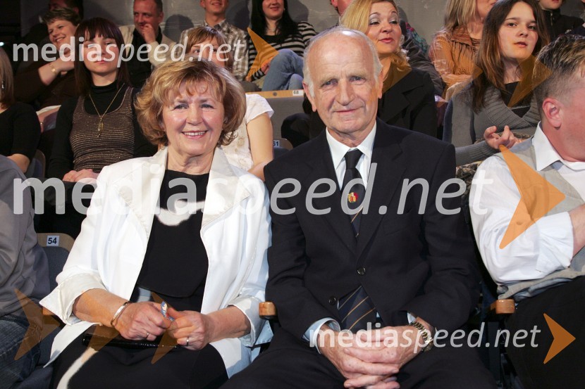 Lojze Slak, glasbenik z ženo Ivanko13. festival Polka in valček