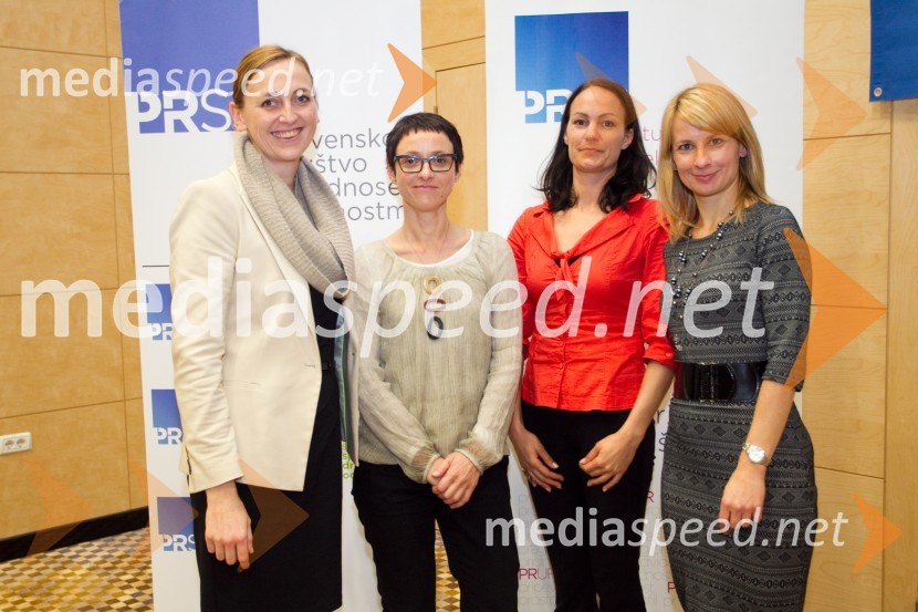 Katja Kek; Tamara Valenčič, Si.mobil; Teja Breznik Alfirev , S&T; Marjeta Tič Vesel, PristoSlovenska konferenca za odnose z javnostmi, 17. SKOJ 2013, 2. dan