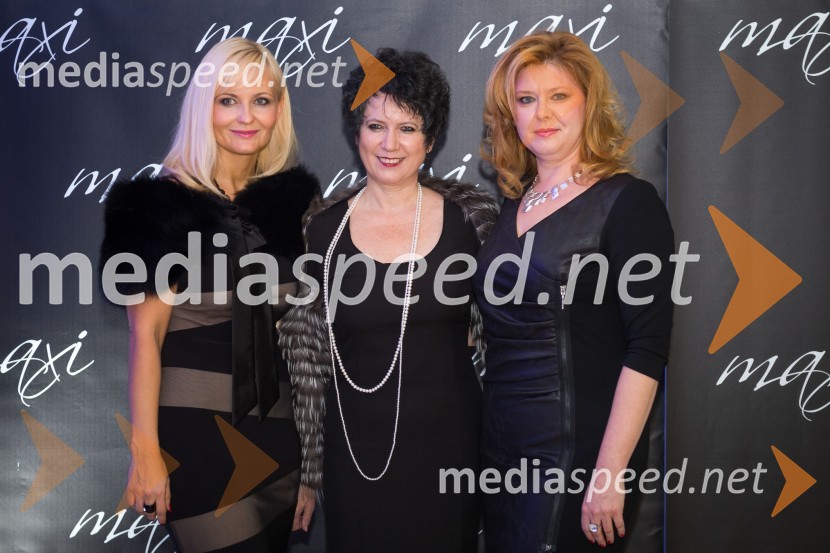 Jerneja Jager, direktorica Modiane; ...;&nbsp;Katja Mihelič, direktorica blagovnice MaxiEkskluzivna modna revija v blagovnici Maxi