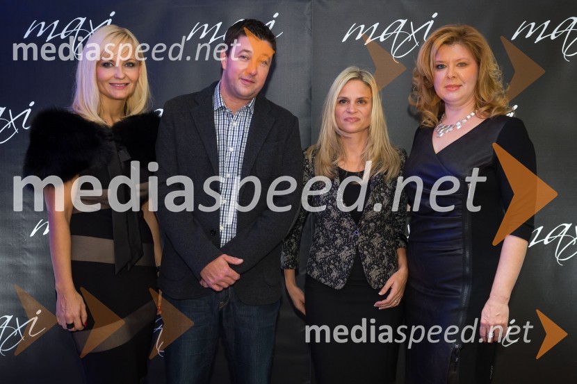 Jerneja Jager, direktorica Modiane; ...; ...;&nbsp;Katja Mihelič, direktorica blagovnice MaxiEkskluzivna modna revija v blagovnici Maxi
