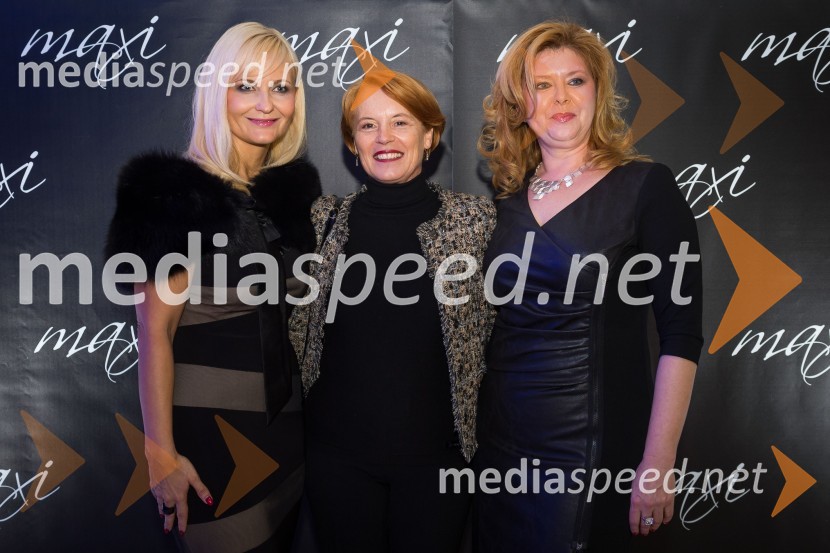Jerneja Jager, direktorica Modiane; ...;&nbsp;Katja Mihelič, direktorica blagovnice MaxiEkskluzivna modna revija v blagovnici Maxi