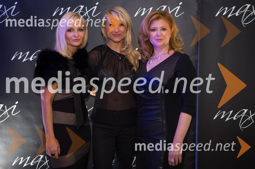 Jerneja Jager, direktorica Modiane; Vesna Janković;&nbsp;Katja Mihelič, direktorica blagovnice MaxiEkskluzivna modna revija v blagovnici Maxi