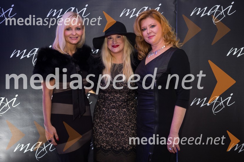 Jerneja Jager, direktorica Modiane; Danica Lovenjak, novinarka;&nbsp;Katja Mihelič, direktorica blagovnice MaxiEkskluzivna modna revija v blagovnici Maxi