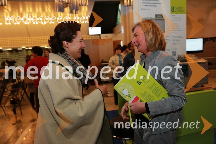 Anunciada Fernández de Córdova, španska veleposlanica;&nbsp;Daša Rakovec, vodja Sektorja za pospeševanje podjetništva8. slovenski forum inovacij 2013, prvi dan