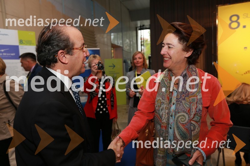 Daniel Caleja Crespo, Evropska komisija; Anunciada Fernández de Córdova, španska veleposlanica8. slovenski forum inovacij 2013, prvi dan