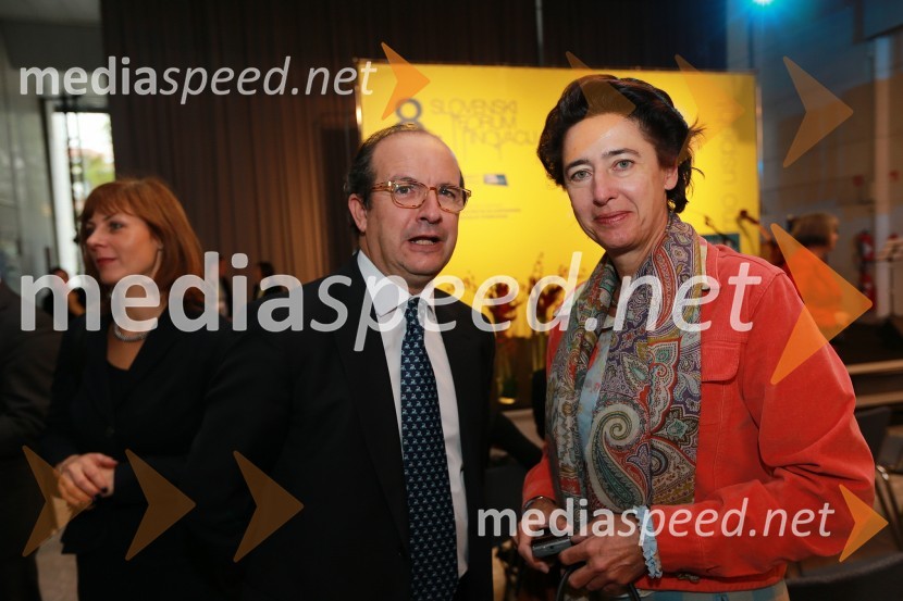 Daniel Caleja Crespo, Evropska komisija; Anunciada Fernández de Córdova, španska veleposlanica8. slovenski forum inovacij 2013, prvi dan