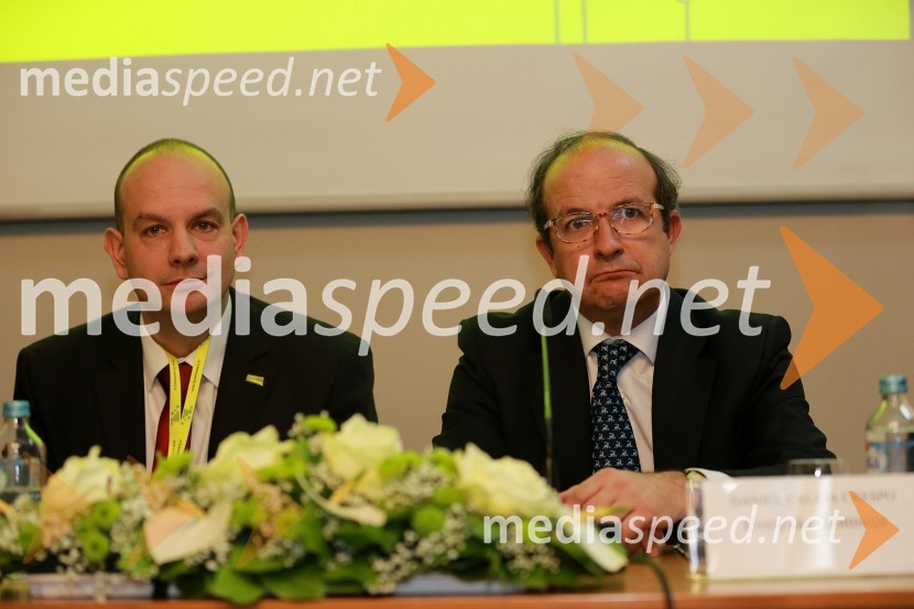 Boštjan Skalar, v.d. direktor javne agencije SPIRIT Slovenija; Daniel Caleja Crespo, Evropska komisija8. slovenski forum inovacij 2013, prvi dan