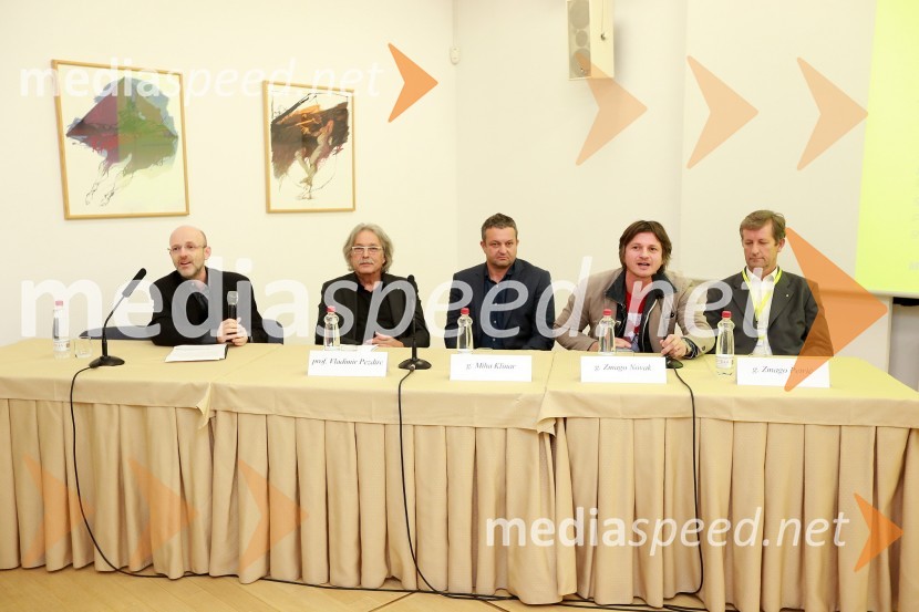 ...; prof. Vladimir Pezdirc; Miha Klinar; Zmago Novak; Zmago Petrič8. slovenski forum inovacij 2013, prvi dan