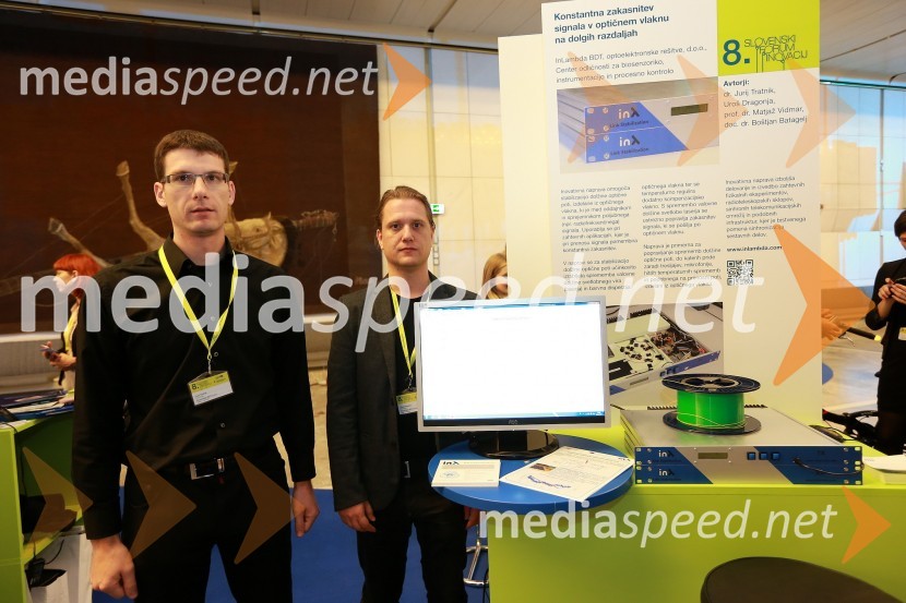 Jurij Tratnik; Uroš Dragonja, InLambda BDT, optelektronske rešitve d.o.o.8. slovenski forum inovacij 2013, prvi dan