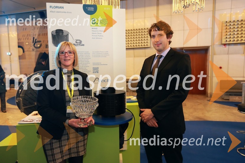 Sara Turk; Matija Geržina, Atech elektornika d.o.o.8. slovenski forum inovacij 2013, prvi dan