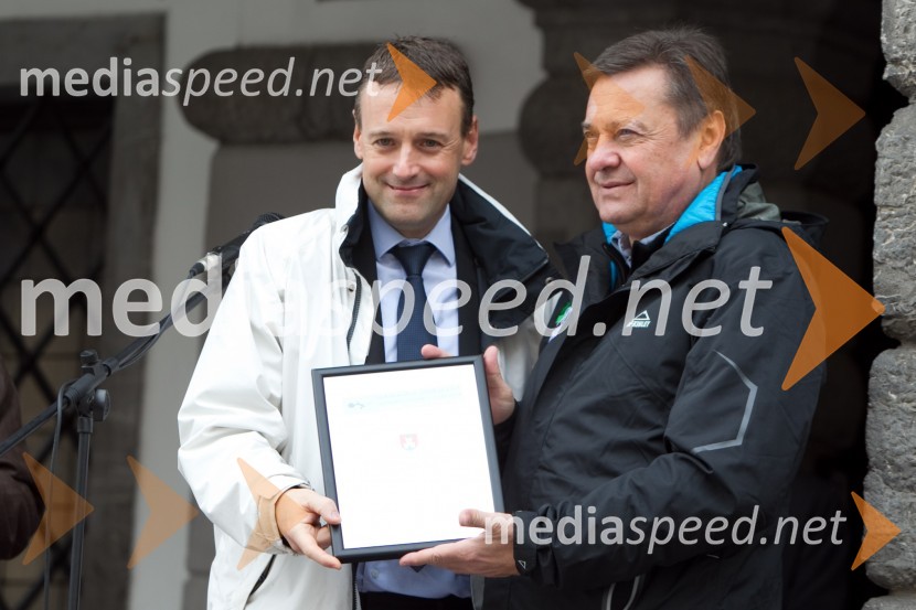 Gregor Bandel; Zoran Jankovič, župan Mestne občine LjubljanaMartinovanje v Ljubljani 2013