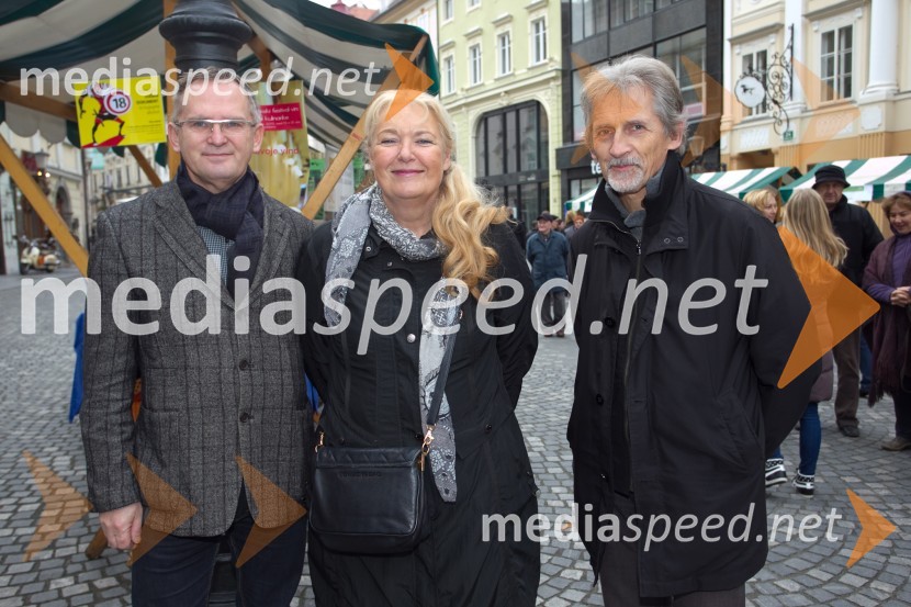 Janez Bratož, kuhar; Barbara Vajda, Turizem Ljubljana; Dušan BrejcMartinovanje v Ljubljani 2013