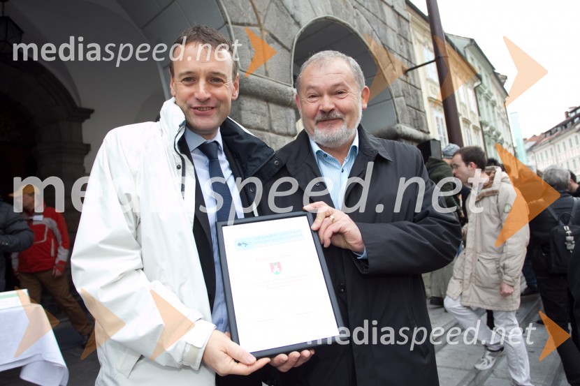 Gregor Bandel; Rado Stojanovič, organizator Martinovanja v LjubljaniMartinovanje v Ljubljani 2013