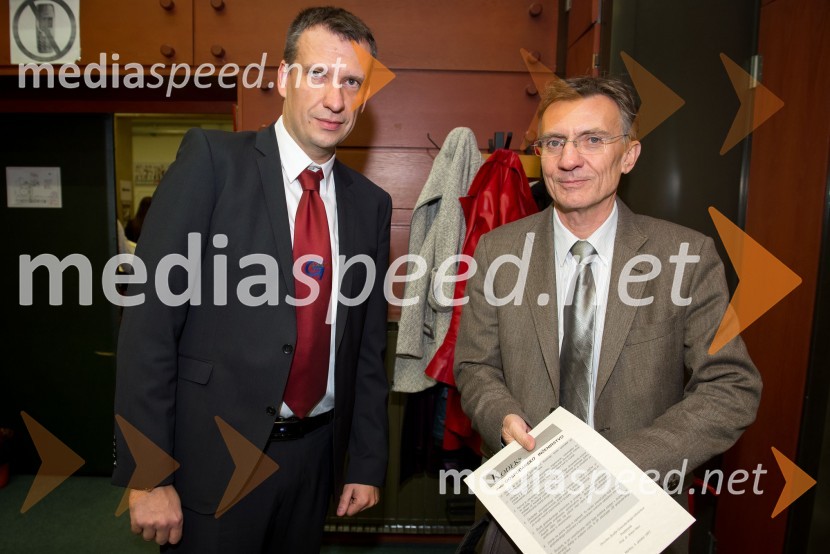 Doc. dr. Iztok Palčič, Fakulteta za strojništvo UM; prof. dr. Danijel Rebolj, rektor Univerze v Mariboru20 let prvega interdisciplinarnega študija na Univerzi v Mariboru