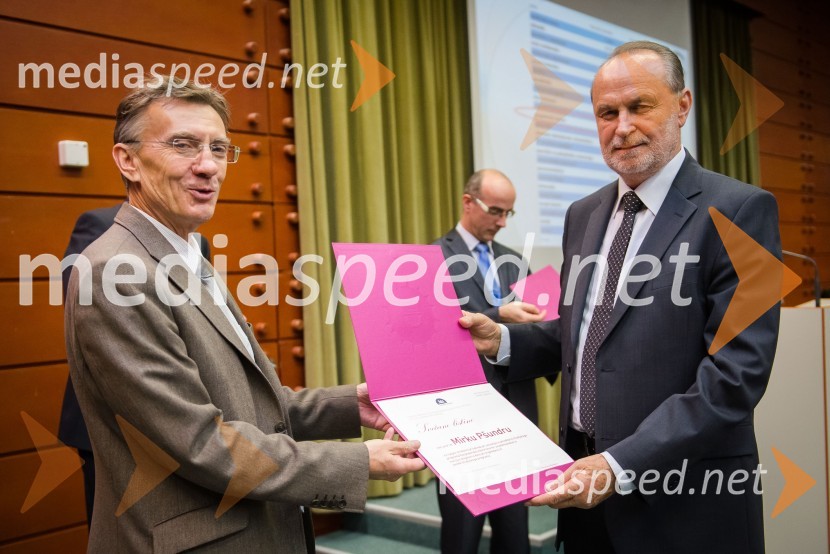 Prof. dr. Danijel Rebolj, rektor Univerze v Mariboru; prof. dr. Mirko Pšunder, Fakulteta za gradbeništvo Univere v Mariboru20 let prvega interdisciplinarnega študija na Univerzi v Mariboru