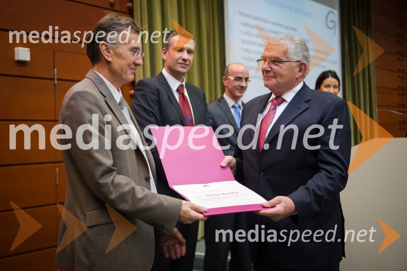 Prof. dr. Danijel Rebolj, rektor Univerze v Mariboru; dr. Jože Voršič, FERI20 let prvega interdisciplinarnega študija na Univerzi v Mariboru