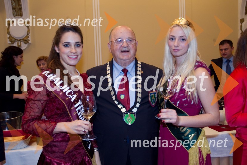 Anet Jagodič, kraljica terana 2013;  Livio Jakomin; Saša Pfeifer Pelicon, vinska kraljica slovenske Istre 201416. Slovenski festival vin in 6. Festival Kulinarike 2013