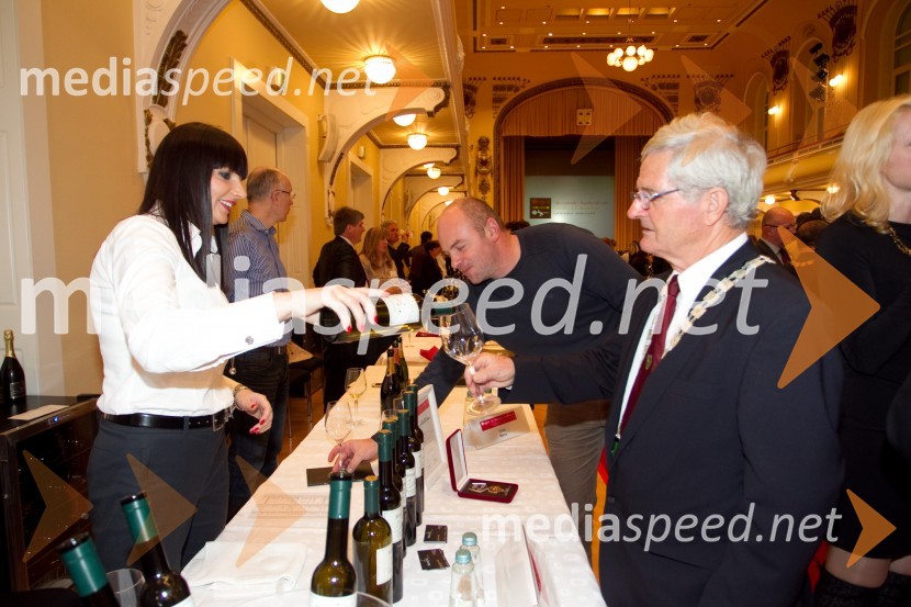 Lidija Mavretič, 1. vinska kraljica Slovenije; Sašo Štampar16. Slovenski festival vin in 6. Festival Kulinarike 2013