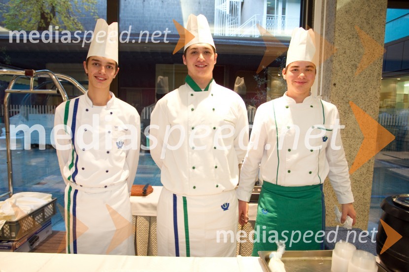 Matevž Vršnik, kuhar; Tilen Dimec ,kuhar; Martin Jurjevec, kuhar16. Slovenski festival vin in 6. Festival Kulinarike 2013