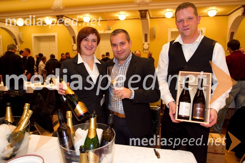 Monika Maček, Radgonske gorice; Blaž Edsidt, Radgonske gorice-izvoz; Marko Mlinarič, Marof16. Slovenski festival vin in 6. Festival Kulinarike 2013