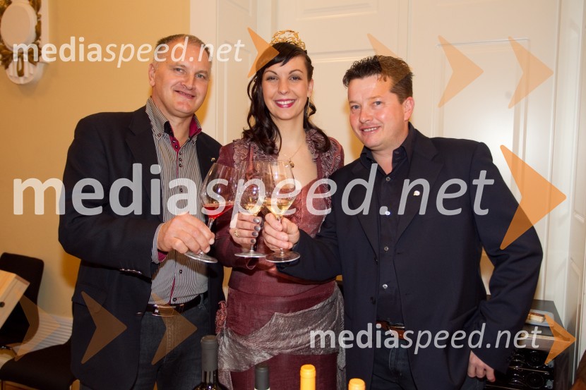 Edbin Erzetič, Čarga; Neža Pavlič, vinska kraljica Slovenije 2013; Valter Sirk16. Slovenski festival vin in 6. Festival Kulinarike 2013