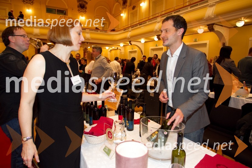 Lili Vodušek, Pernod Ricard Slovenija; Martin Gruzovin, vina Guerila16. Slovenski festival vin in 6. Festival Kulinarike 2013