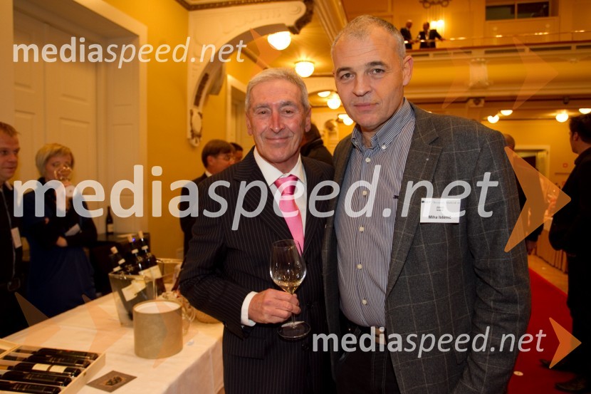 Aleš Čerin, podžupan Mestne občine Ljubljana; Miha Istenič, vinarstvo Istenič16. Slovenski festival vin in 6. Festival Kulinarike 2013