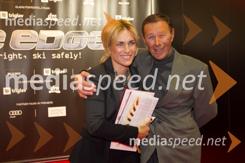 Nika Fleiss, nekdanja smučarka; Pavel Grašič, trenerNa kanto, premiera slovenskega športnega filma