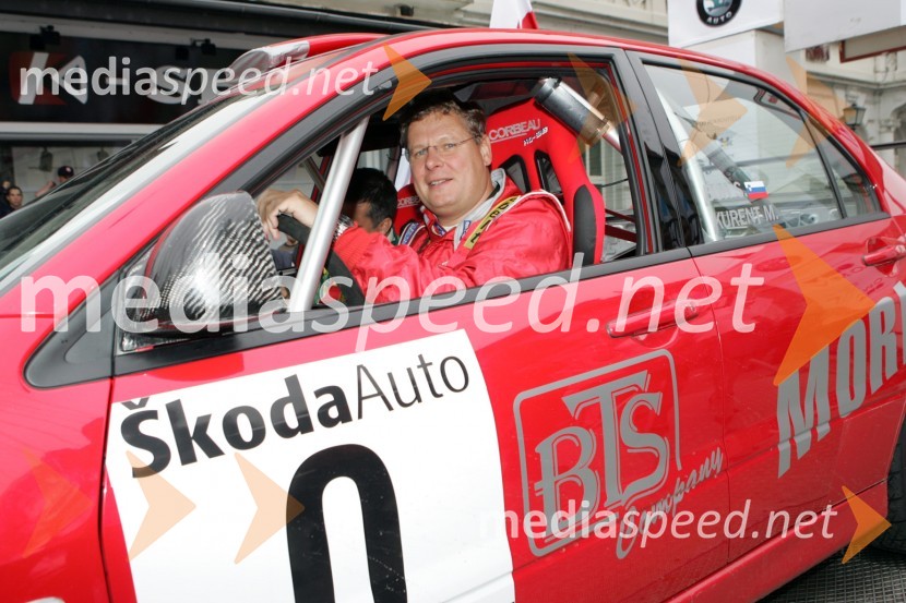 Sandi Boh v predtekmovalnem voziluRALLY, 3.Škoda rally Maribor