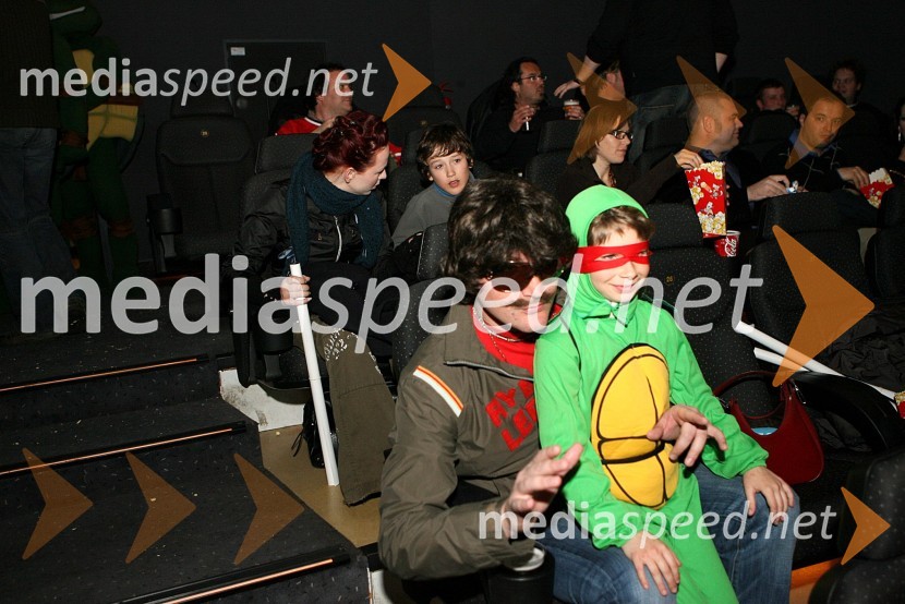 Lepi Dasa, pevecPredpremiera filma Ninja želve