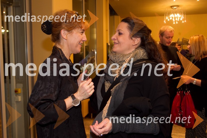 Barbara Hieng Samobor, direktorica MGL; Tatjana Ažman, dramaturginjaOthello, premiera predstave v MGL