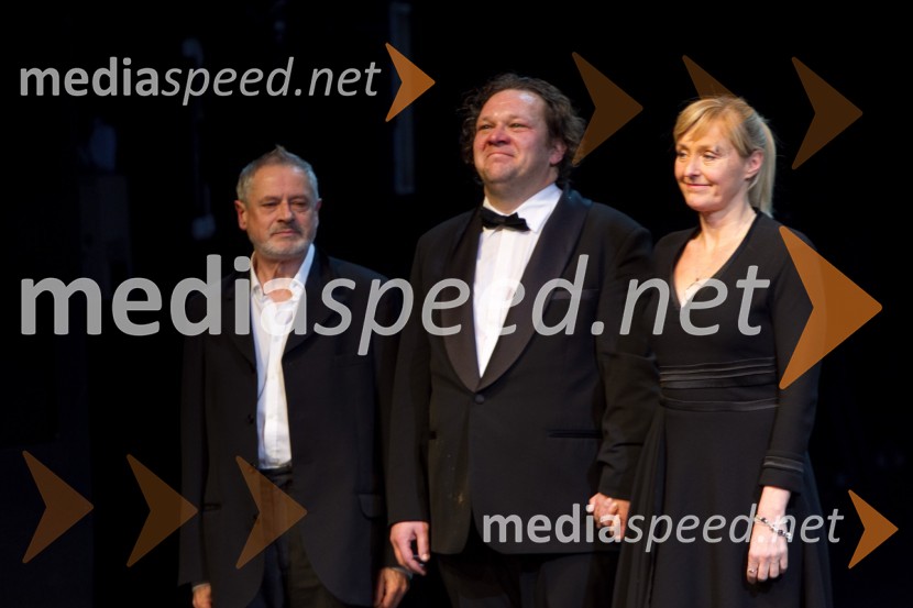 Janez Starina, igralec; Primož Pirnat, igralec; Judita Zidar, igralkaOthello, premiera predstave v MGL
