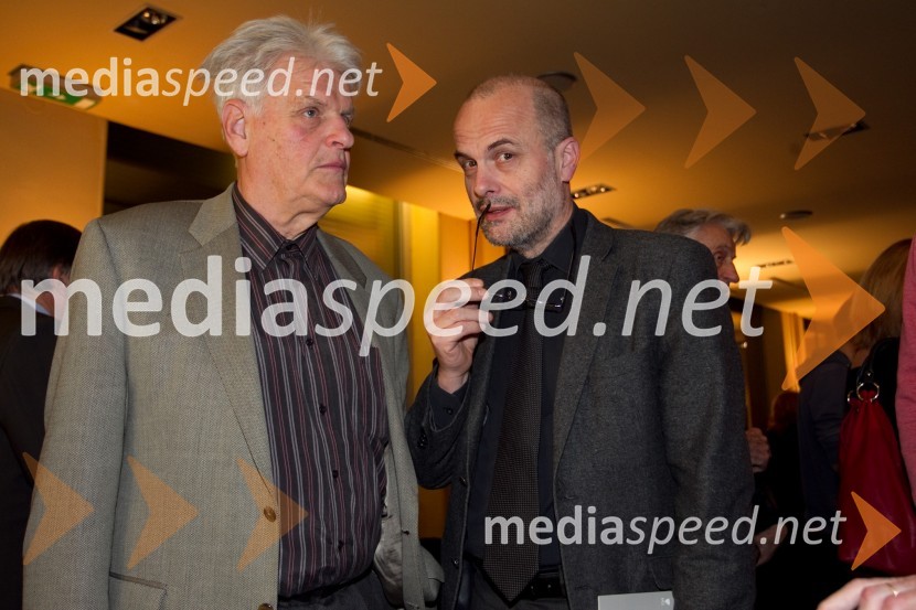 Aleksander Bassin, nekdanji direktor Mestne galerije; Janez Lombergar, direktor Televizije SlovenijaOthello, premiera predstave v MGL
