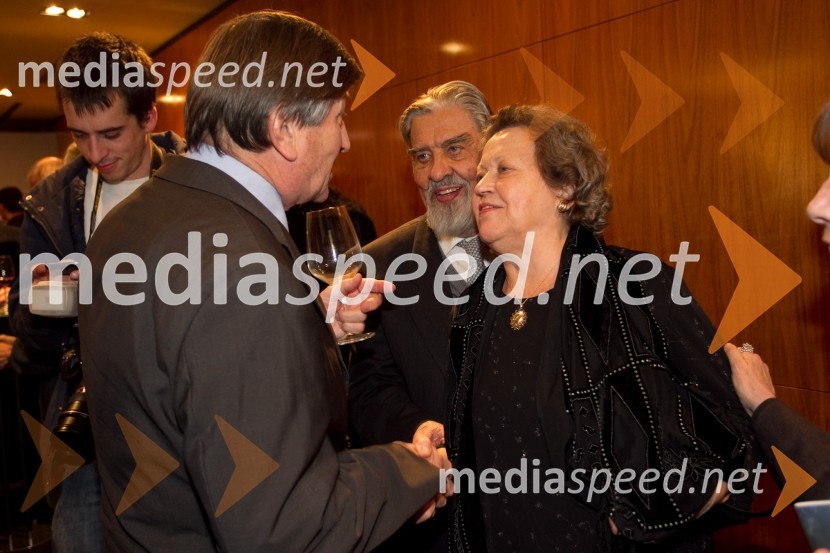 Geza Vogrinčič; Ciril Zlobec, literat; Veronika ZlobecOthello, premiera predstave v MGL