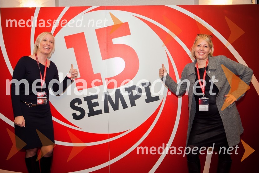 Valerija Prevolšek, direktorica Media Poola, predsednica Sempla; Ariana Nina Eror, direktorica sponzorstev Sempl 15SEMPL 2013