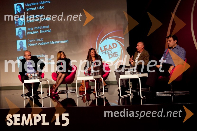 Darko Bročić, Nielsen Audience Measurement; Janja Božič Marolt, Mediana; Magdalena Malinova, Iptvbeat USA;&nbsp;Zoran Leban Trojar, direktor Sonce.net; Ante Šalinovič, Ipsos HrvaškaSEMPL 2013