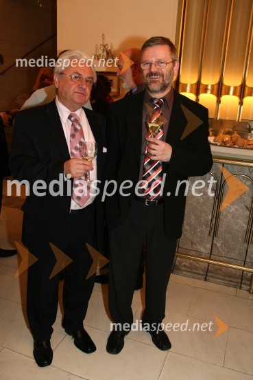 Smail Festić, lastnik galerije Festić in Vili Rezman, župan RušPodelitev Glazerjevih nagrad 2007