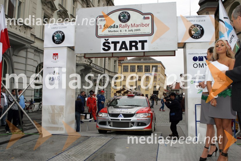 Darko Peljhan in Igor KacinRALLY, 3.Škoda rally Maribor