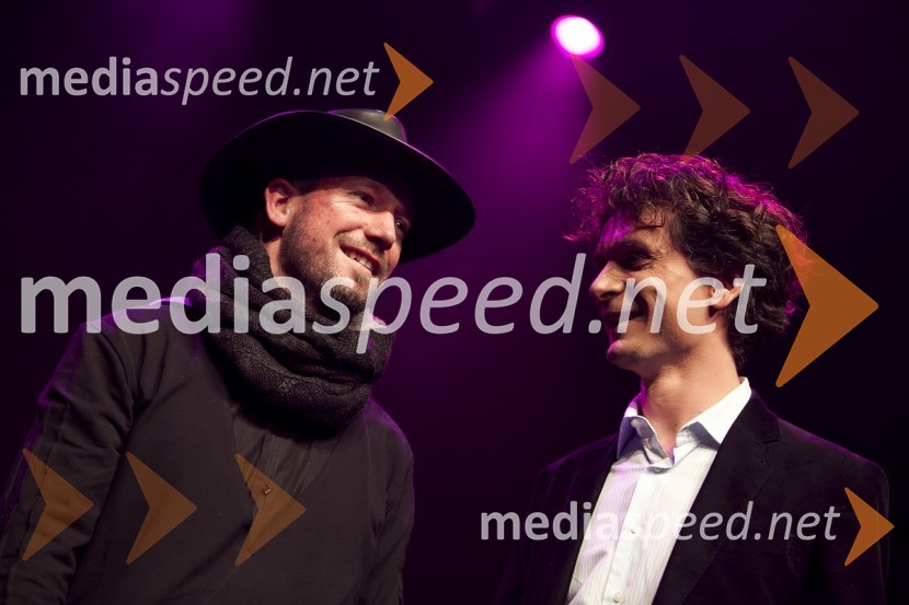 Tomaž Okroglič - Rous, član skupine Siddharta; Jure Longyka, voditelj oddaje IzštekaniIzštekanih 20